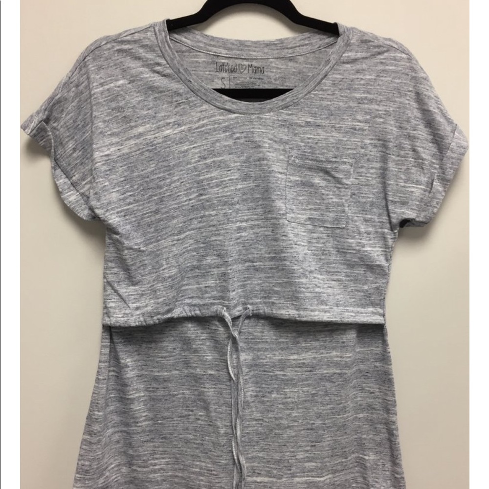 Latched mama. Maternity T shirt. Small